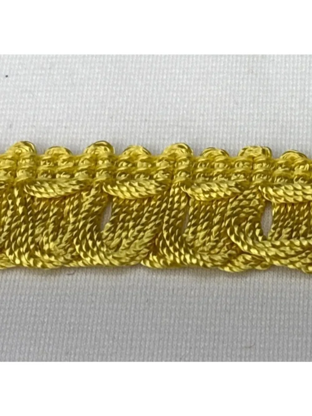 Yellow Braided Loop Trim 7 yards Decorative Ribbon Craft Supplies